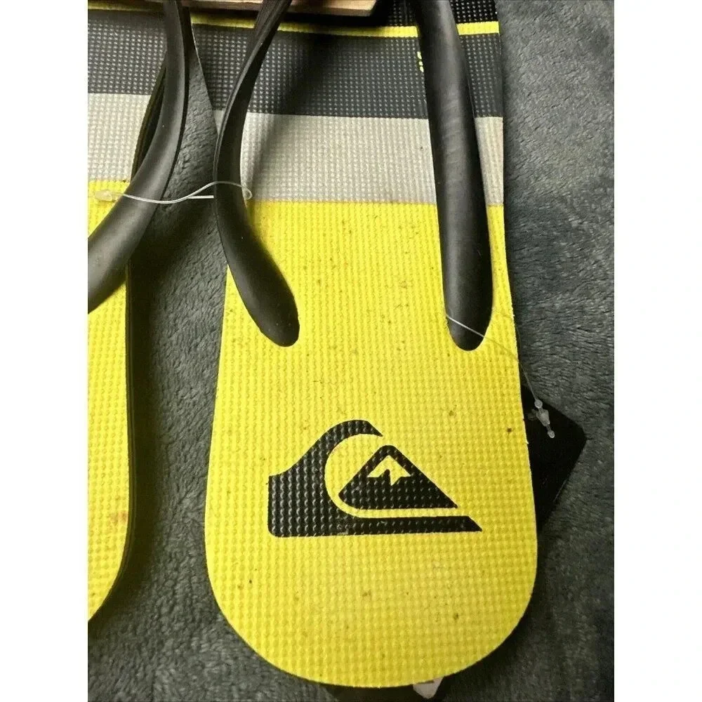 Quiksilver Men’s Molokai Sunset Flip Flop Black Sandals Size 12